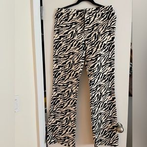 Motel Rocks Zebra Flare Pants